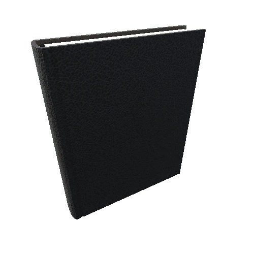 TextBook_PlainBlackLeather