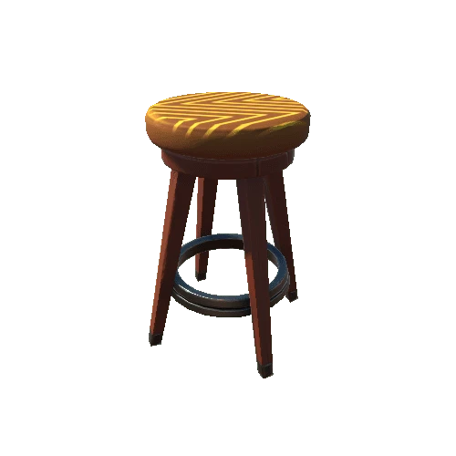 Wooden_Stool_1_Yellow