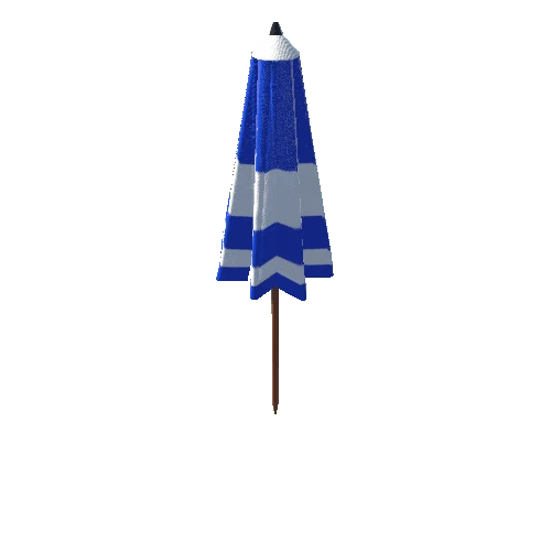 UmbrellaFoldedBlueWhite