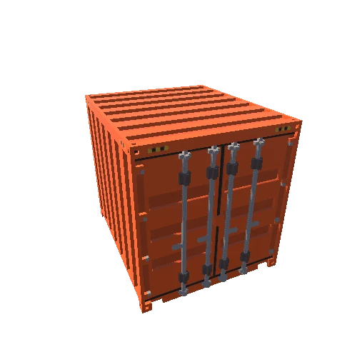 ShippingContainer_10ft_Orange