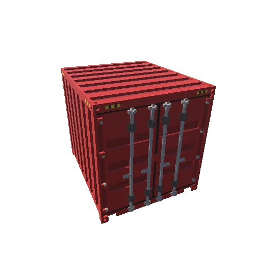 ShippingContainer_10ft_Red