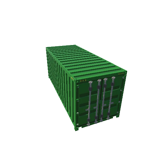 ShippingContainer_20ft_Green