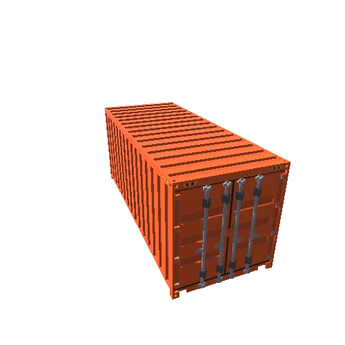 ShippingContainer_20ft_Orange