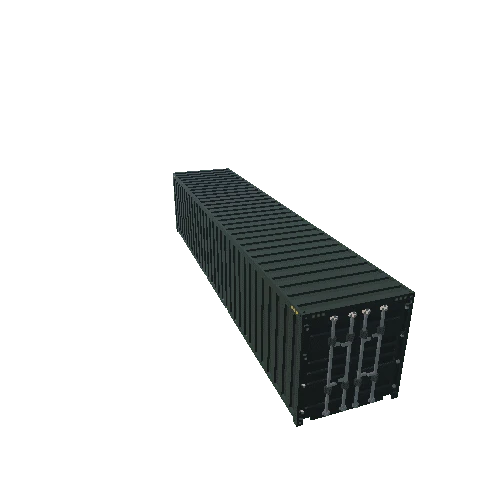 ShippingContainer_40ft_DarkGreen