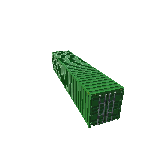 ShippingContainer_40ft_Green