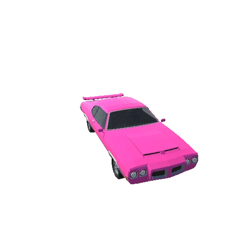 MuscleCar02_LODs_Pink