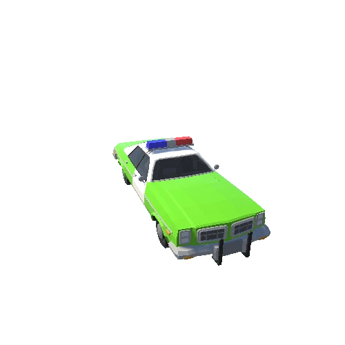 PoliceCar01_LODs_LimeGreen