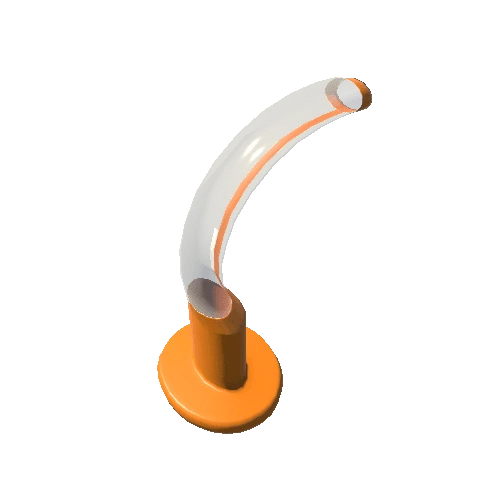 OropharyngealAirWay_100mm_Orange