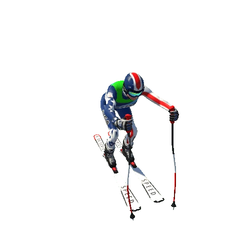 Anim_Female_Skier_From_Idle_To_Skiing