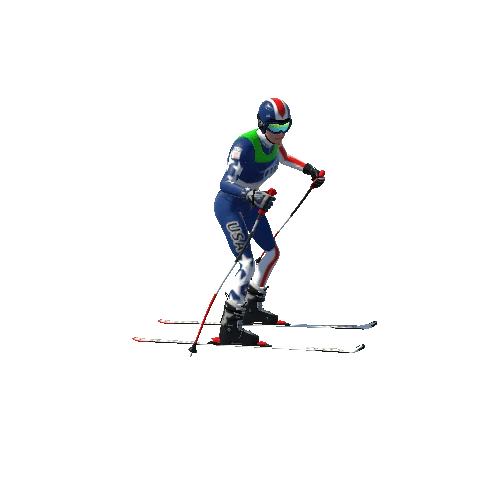 Anim_Female_Skier_Winning