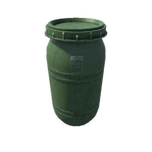 Plastic_Barrel_Green_Dirty