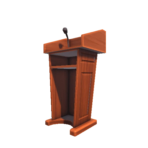 PoliceSpeechPodium01