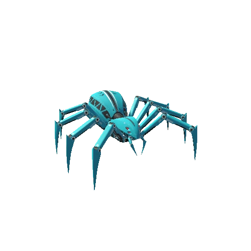 Spider_Robot_Cyan