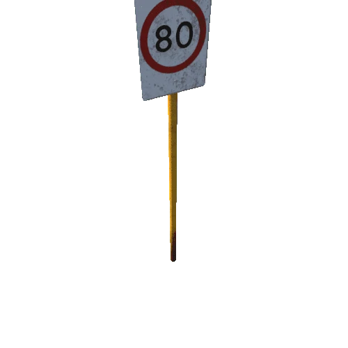 80SpeedLimitSignRusted