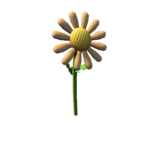 DaisyFlowerMesh_v1_tangerine