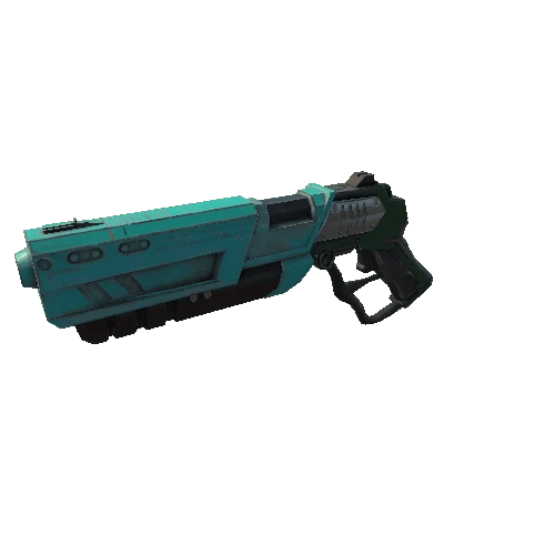 Sci_fi_gun_White_Green