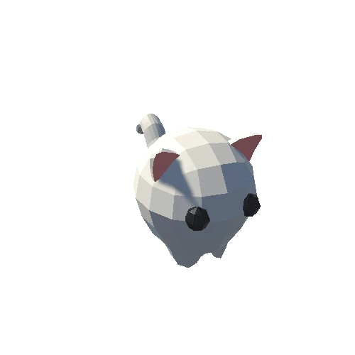 Cat_white_lowpoly