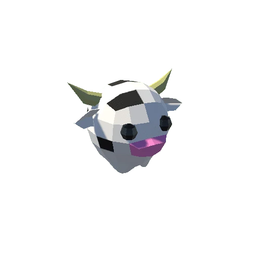 cow_white_lowpoly