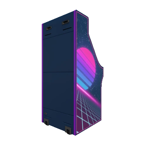 RetroArcadeCabinetLowPoly