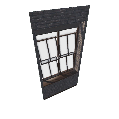 BrickWallWithWindowFrame